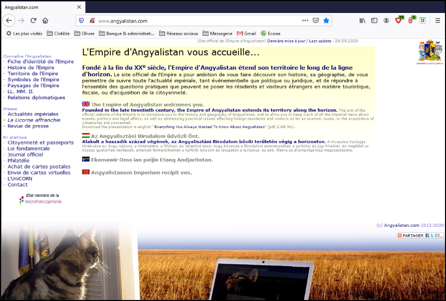 L’Empire d’Angyalistan ouvre son site internet officiel